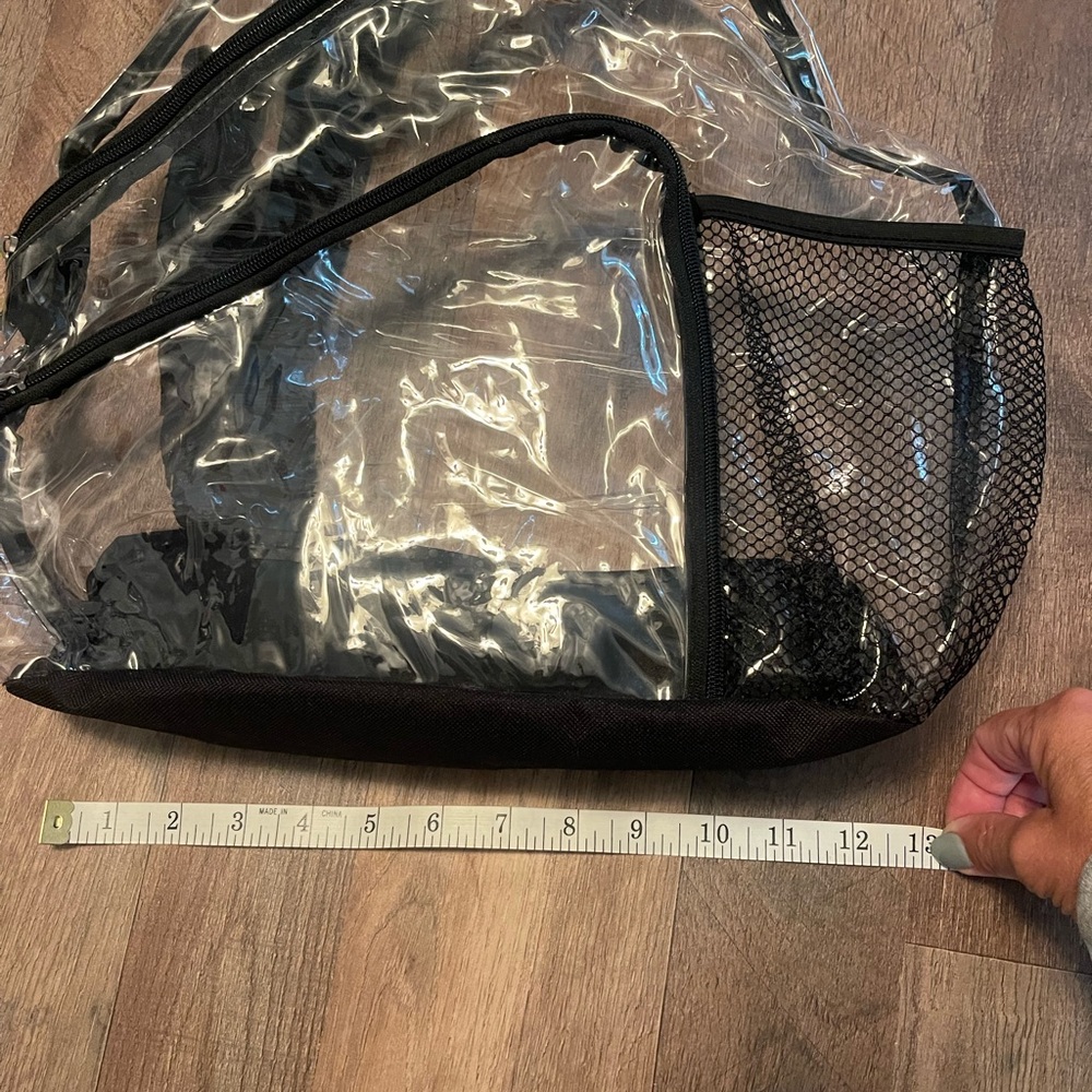 Clear stadium crossbody bag with pockets - Picture 3 of 7